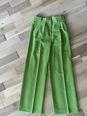 BNWT ZARA Green High Waisted Tailored Trousers WORK OFFICE M Elegant • £16