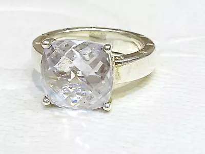 THOMAS SABO Sterling Silver Clear CZ Crystal Ring Size J/K • $99