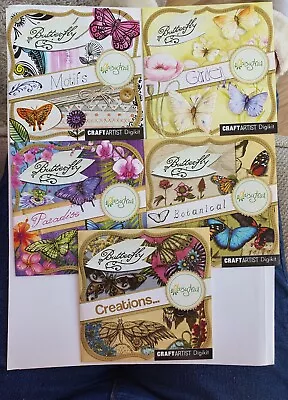 Craft Artist  Butterfly  5 Cd's Digikit  Collection Daisy Trail... • £10