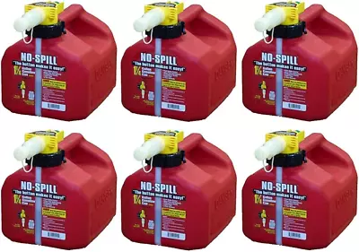 1415 1-1/4-Gallon Poly Gas Can (CARB Compliant)  6 Pack • $152.99