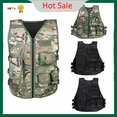 Kids Tactical Military Army Vest Hunting Jacket Molle Waistcoat Outdoors Games • $23.40