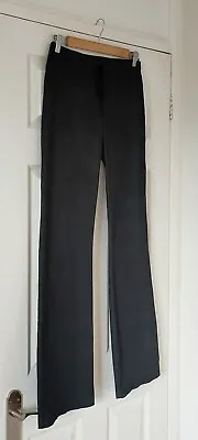 Vintage Y2k 90s Lace Tie Front Black Dress Pants Trousers Size 10 • £20