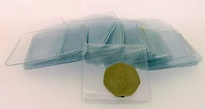 400 2 X 2 Clear Plastic Coin Wallets Storage Envelopes • £13.75