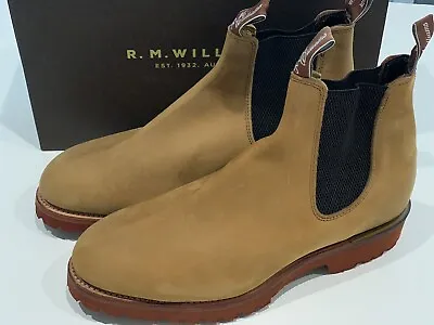 NEW RM Williams Urban Turnout Mustard Distressed Leather Men’s Boots Shoes US10 • $369
