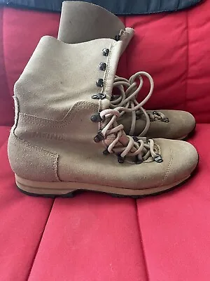 Meindl Boots Mens Size 8 EU/ 10 US Desert Fox Leather Hunting 63381 Suede Vibram • $119.99