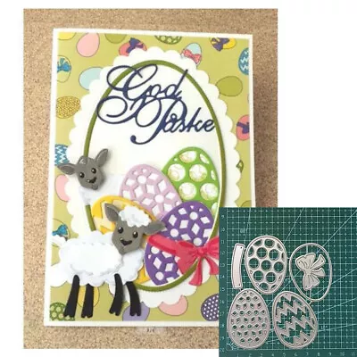 Easter Egg Cutting Dies Scrapbooking Card Making Metal Craft Die Embossing DIY • £4.20