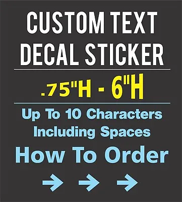 Personalized Custom Vinyl Decal Sticker Wall Car Cup Window Mailbox Lettering • $17.94