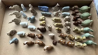 Vintage Lot Of  53 Wade Whimsies Red Rose Tea Figurine Mini Figures Animals • $28