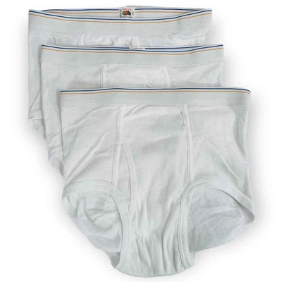 $33 • Buy Vintage Fruit Of The Loom Briefs Men Size 34-36 Lot Of Three Underwear White NEW