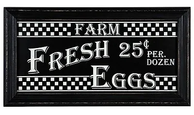 Fresh Eggs WOOD Sign Distressed Rustic Vintage Country Kitchen Farm House Decor  • $12.99