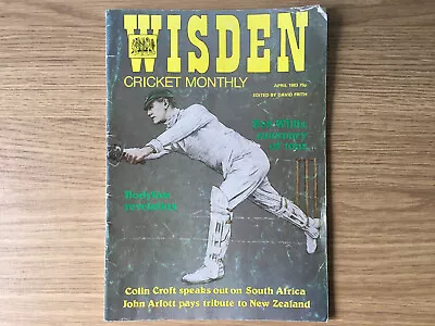 £4.99 • Buy Wisden Cricket Monthly Vol 4 No 11 April 1983 Arlott Willis Bradshaw 