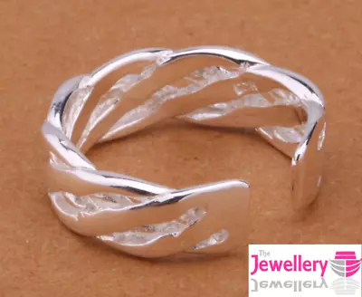 925 Sterling Silver 6mm Twisted Band Ring Jewellery Ladies Womens Gifts Uk • £4.97