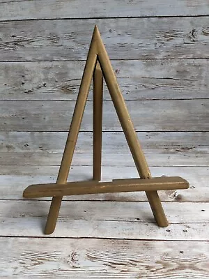 Vintage Wood Gold Gilt Easel Display Stand 9  • $24