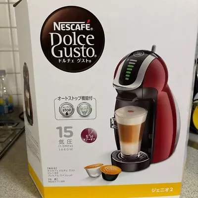 Nescafe Dolce Gusto Genio 2 Wine Red MD9771-WR AC100V Nestle Japan USED • $97.89