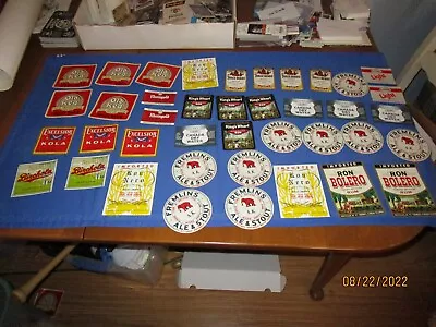 Vintage Antique Soda Beer Wine Rum  Bottle Label Lot - See Photos Lot #3 • $18