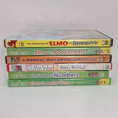 Elmo Sesame Street DVD Movie Lot Of 6 • $6.99