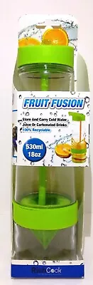 Fruit Infusion Water Bottle With Flip Straw And Handle 18oz Green   • $5.72