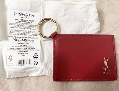 Yves Saint Laurent YSL Pocket Mirror RED • £39.50