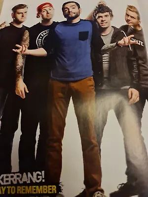 A DAY TO REMEMBER A4 POSTER KERRANG  MAGAZINE UK  Mint  • $2.51