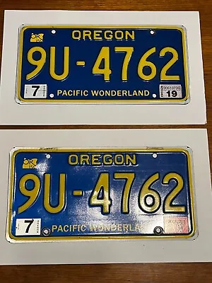 Oregon Pacific Wonderland License Plate Matching Set 150 Year Celebration W/tags • $90