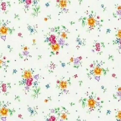 £5.99 • Buy D-C-Fix White Flower Print Sticky Back Vinyl Wrap (346-0193) 45cm X 2m