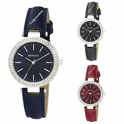 £14.99 • Buy Henley Women Diamante Watch Round Face Matching Coloured Dail/strap Watch