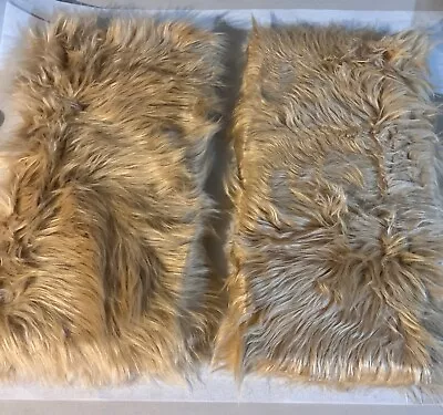 2 Pack Luxury Mongolian Fluffy Faux Fur Series Square Decorative **Covers Only!! • $24
