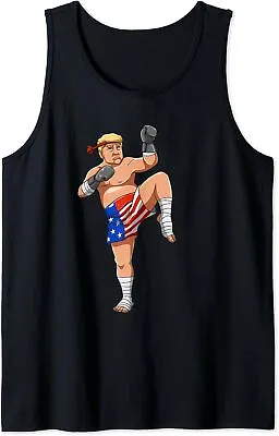 Funny Trump Thai Fighter - Make Muay Thai Great Again Gift Tank Top Size XS-2XL • $20.99