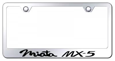 Mazda Miata MX5 Logo Mirrored Chrome License Plate Frame Official Licensed • $35.95