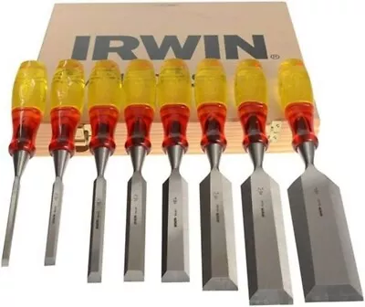  IRWIN Marples MAR373S8 Splitproof Bevel Edge Chisels Set Of 8   • £69.60