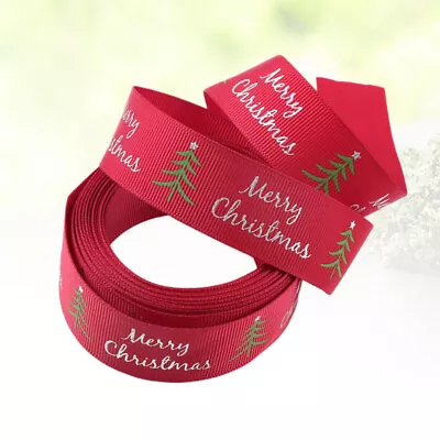  Holiday Ribbon Wired Christmas Riband Wrapping Single Sided • £8.75