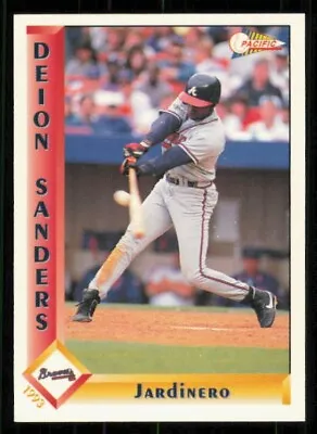 1993 Pacific Spanish Baseball - #11 - Deion Sanders - Atlanta Braves • $2