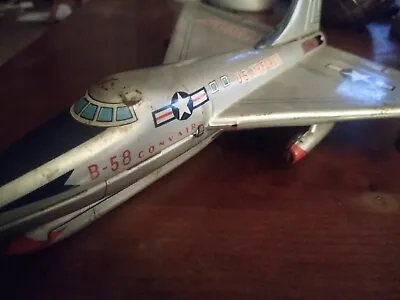 Vintage USAF Metal Toy Plane Made In Japan Has Wear And Missing Parts • $76