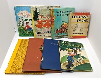 £29.12 • Buy Antique Vintage Illustrated Children's Books Take-Apart For Crafts Lot Of 8