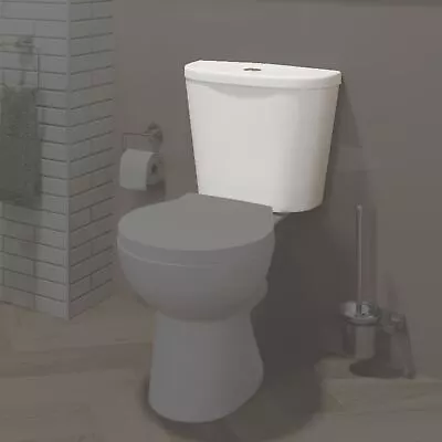£42.97 • Buy Bathroom Close Coupled Toilet Cistern Only Dual Flush Ceramic WC White Gloss