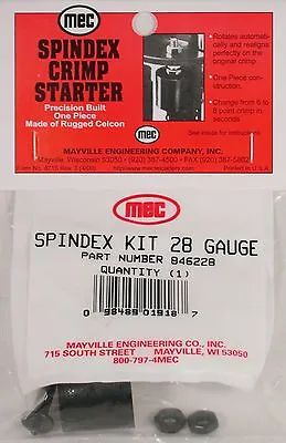 Mec Reloader Crimp Starter Spindex Kit (28 Ga 6 Point NIB) • $17.49