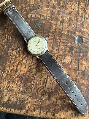 C1950s Gents Docker 15jewel Swiss Lever Mechanical Movement Vintage Wristwatch • £35