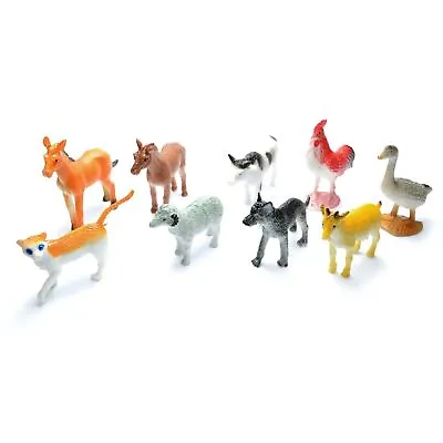 12 Farm Animal Figures Goodie Loot Party Bag Fillers Favour Gift Education Toys • £3.99