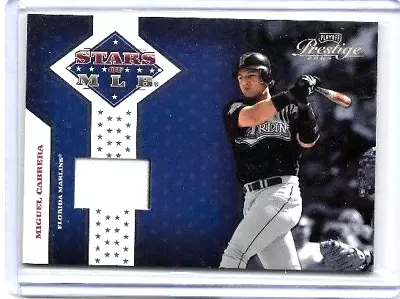 Miguel Cabrera 2005 Playoff Prestige Stars Of Mlb Game Used Game Used Jersey#100 • $6.99