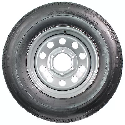 Trailer Tire ST225/75R15 LRD 15X6 6-5.5 Silver Modular Wheel Rim 4.25 CB • $171.97