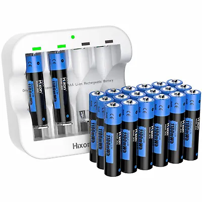 1100mWh 1.5V AAA Rechargeable Batteries USB Lithium Li-Ion Battery Charger Lot  • £43.19