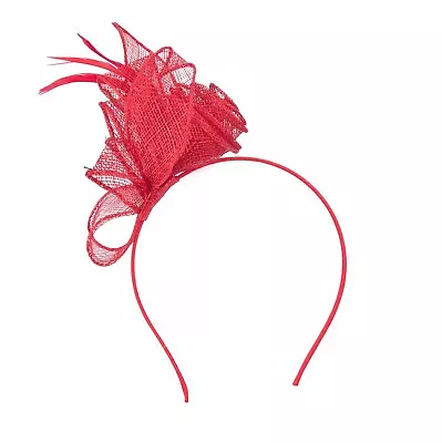 Ladies Feather Aliceband Fascinator Headband Weddings Races Ascot Fascinator • £10.99