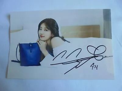 Suzy Bae Miss A 4x6 Photo Korean Actress KPOP Autograph Hand Signed USA Seller I • $14.99