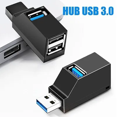 USB 3.0 Hub 3 Ports Mini Splitter High Speed Data Transfer For PC Laptop Macboo^ • $2.42
