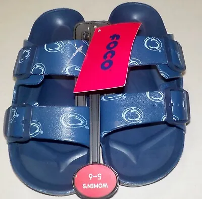 Penn State Nittany Lions Women Shoes S 5-6 M 7-8 L 9-10 Xl 11-12 Nwt Sandal Foco • $29.99