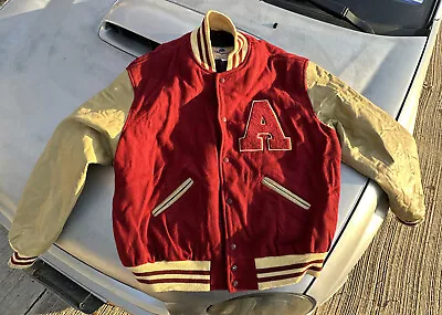 High School Letter Jacket “A” Maverick Awards L Large • $34.85