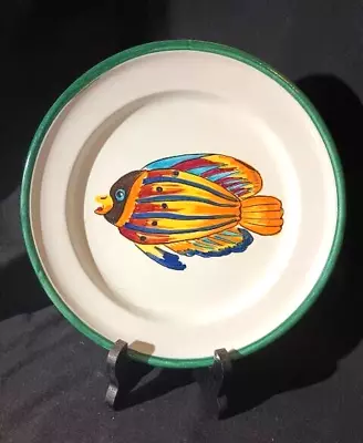 Vietri Fishy 8.75-inch Salad Plate For Hanging Or Use • $15