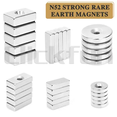 Super Strong Magnets Cylinder Cuboid Rare Earth Cuboid Neodymium Magnet • $10.99