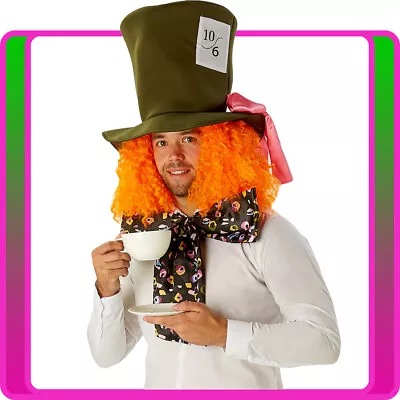 Alice In Wonderland Mad Hatter Set Adult Costume Accessory Movie Halloween • £25.31