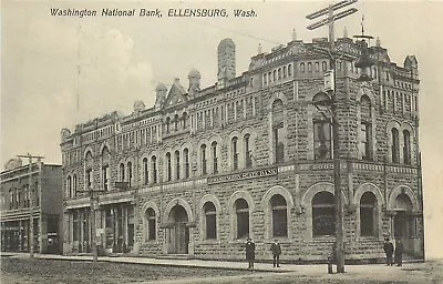 Postcard Washington National Bank Ellensburg WA Kittitas County • $13.79